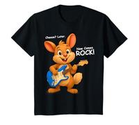 Bambino Il Topo Rocke con Chitarra per Bambini, Maschi e Femmine Maglietta