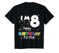 Bambino I'm 8 Happy Birthday to Me - Divertente festa di compleanno per l'ottavo compleanno Maglietta