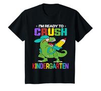 Bambino I'm Ready To Crush Kindergarten Dinosaur Boys Back To School Maglietta