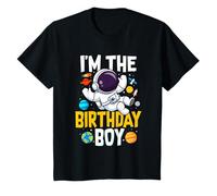 Bambino Im The Birthday Boy Astronauta Outer Space Galaxy Party Maglietta
