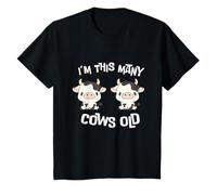 Bambino I'm This Many Cows Old - Kawaii Moo Cow 2nd Bday 2 Anni Maglietta
