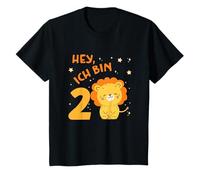 Bambino Io sono 2 leone compleanno due anni ragazzo regalo Maglietta