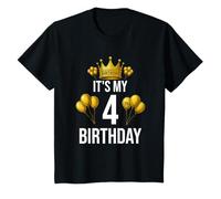 Bambino It's My 4th Birthday Party 4 Anni Compleanno Ragazzi Ragazze Maglietta