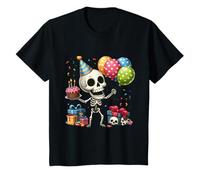 Bambino It's My Birthday Party Halloween Skeleton Birthday Toddler Maglietta