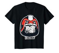 Bambino Judge Dredd Casco Classico 2000 AD Retro Comic Kids Maglietta