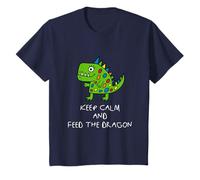 Bambino "Keep Calm and Feed the Dragon", idea regalo Maglietta