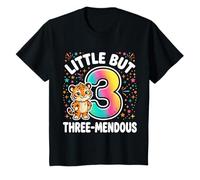 Bambino Little But Three-Mendous Funny 3° Compleanno Maglietta