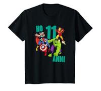 Bambino Marvel Avengers Compleanno 11 Anni Maglietta