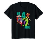 Bambino Marvel Avengers Compleanno 4 Anni Maglietta