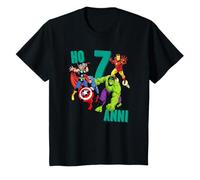Bambino Marvel Avengers Compleanno 7 Anni Maglietta