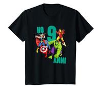 Bambino Marvel Avengers Compleanno 9 Anni Maglietta