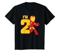 Bambino Marvel Iron Man Cute Iron Man 2nd Birthday I'm 2 Maglietta