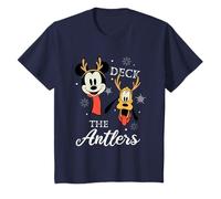 Bambino Mickey Mouse and Pluto Deck The Antlers Natale Maglietta