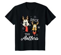 Bambino Mickey Mouse and Pluto Deck The Antlers Natale Maglietta
