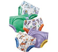 Bambino Mio Bold Animals And Toddler Training Underwear, Animali Audaci, 3-4 Anni (Pacco da 5) Unisex Baby