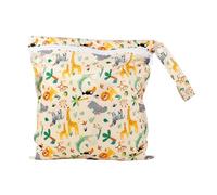 Bambino Mio - Borsa impermeabile per pannolini di stoffa, costumi da bagno e accessori (SQUADRA DEL SAFARI) - Capacità: 3 pannolini | 29,5 cm x 28,5 cm, Neonati e bambini piccoli