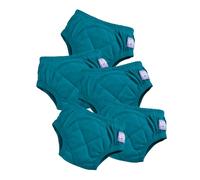 Bambino Mio, Mutandine riutilizzabili da allenamento in cotone, CONFEZIONE DA 5, (3-4 anni), Verde acqua - MARCHIO BRITANNICO pluripremiato, per bambini e bambine