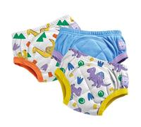 Bambino Mio Mutandine riutilizzabili per l'apprendimento del vasino, confezione da 3, 3-4 anni - Brave Dinos, per bambini e bambine, biancheria intima