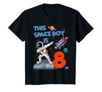 Bambino NASA Astronauta This Space Boy is 8 Cool Insignia Logo Maglietta