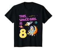 Bambino NASA Astronauta This Space Girl is 8 Cool Insignia Logo Maglietta