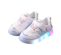 Bambino Neonato Glitter Sneakers Leggero Senza Pizzo Sparkle Primo Walking Scarpe Neonato Ragazzi Ragazze Traspirante Confortevole Casual Piatto Antiscivolo Sneakers, rosa, 45 1/3 EU
