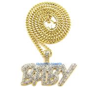 Bambino Nuovo Cristallo Strass Ciondolo Con 61cm Collana Lunga Lil
