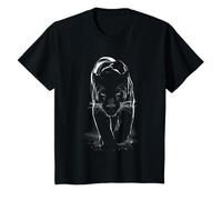 Bambino Panther Wild Black Cat Portrait Africa Animal Maglietta