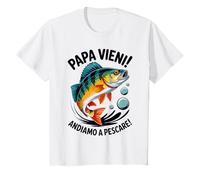 Bambino papà, Andiamo a Pescare! Pesca al persico con papà Maglietta