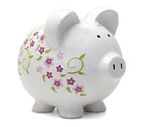 Bambino per amare maiale grande, stile shabby chic, L