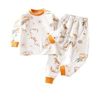 Bambino Pigiama Due Pezzi Ragazzo,Abbigliamento da Casa Set Caldo Carino a Manica Lunga e con Pantaloni Lunghi in Cotone Maniche Lunghe Adatto per Il Gioco nel Tempo Libero