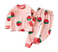 Bambino Pigiama Due Pezzi Ragazzo,Abbigliamento da Casa Set Caldo Carino a Manica Lunga e con Pantaloni Lunghi in Cotone Maniche Lunghe Adatto per Il Gioco nel Tempo Libero