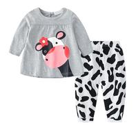 Bambino Pigiama Due Pezzi Ragazzo Abbigliamento da Casa Traspirante Abbottonato Pantaloni Solidi Rimani al Caldo in Autunno e Inverno Facile Accesso Ideale per la Primavera l'autunno