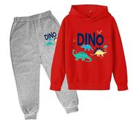 Bambino Pigiama Ragazzi Maniche Lunga Pigiama a Maniche Lunghe Casual Sportivi a Blocchi di Colore Pantaloni Casual in Felpa da Ragazzo Completi Costume da Ragazzo in Morbido Cotone Bambino 2-7 Anni