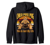 Bambino Pose Pug Questo è Solo la mia Vita Yoga Felpa con Cappuccio