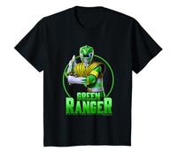 Bambino Power Rangers Green Ranger Power Pose Shot Maglietta