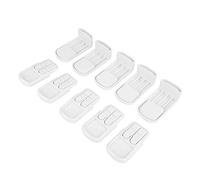 Bambino Proteggi Serrature di sicurezza Cassetto Serrature per porta Bambini Bambini Casa Incidente Prova Blocco Bianco Nero Marrone 5Pcs(White)