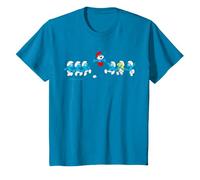 Bambino Puffi Bambini Big Papa Team Cartoon 80s 90s Classico Carino Retro Maglietta