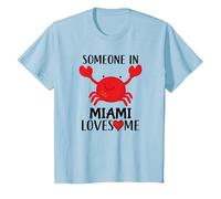 Bambino Qualcuno a Miami Beach Florida mi ama Maglietta