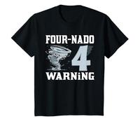 Bambino Quattro Nado Fournado 4 ° Compleanno 4 Anni Bambini Ragazzi Ragazze Maglietta