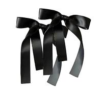 Bambino Ragazza Del Bambino Nero Bowknot Hairclip Delle Donne Della Ragazza Haipin Forniture di Capelli Multifunzione Per Indoor Outdoor Viaggi Nero Bowknot Hairclip