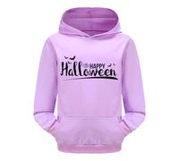 Bambino Ragazza Halloween Maglione Fantasma Manica Lunga Sportiva Casual Lettera Pullover Felpa con Cappuccio Invernali Sweatshirt Felpe per Bambina 3-13 Anni