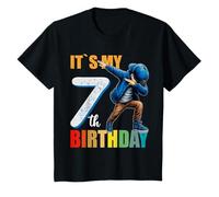 Bambino Ragazzi Dabbing ALBERI Sono 7 - È il mio 7 ° compleanno Maglietta