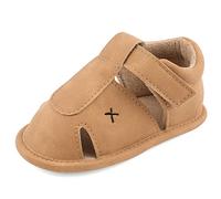 Bambino Ragazzi Suola Morbida Sandali Anti Scivolo Estate Culla Scarpe,Cachi,0-6 Mesi