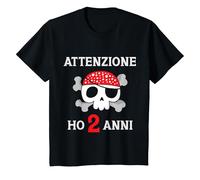 Bambino Regalo Compleanno Capitano Pirata Ho 2 Anni Marinaio Maglietta