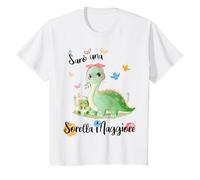 Bambino Sarò una Sorella Maggiore 2026 Annunciare Gravidanza Dino Maglietta