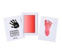 Bambino set impronta "Clean Touch" | Tampone di inchiostro e due schede di stampa di alta qualità | La pelle del bambino di venire in contatto con la vernice - senza inchiostro | di kiinda (rosso)
