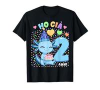 Bambino Shirt con Tema Assolotto Compleanno Ho già 2 Anni Maglietta