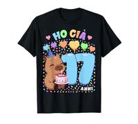 Bambino Shirt con Tema Capibara Compleanno Ho già 17 Anni Maglietta