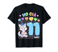 Bambino Shirt con Tema Lupo Compleanno Ho già 11 Anni Maglietta