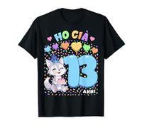 Bambino Shirt con Tema Lupo Compleanno Ho già 13 Anni Maglietta